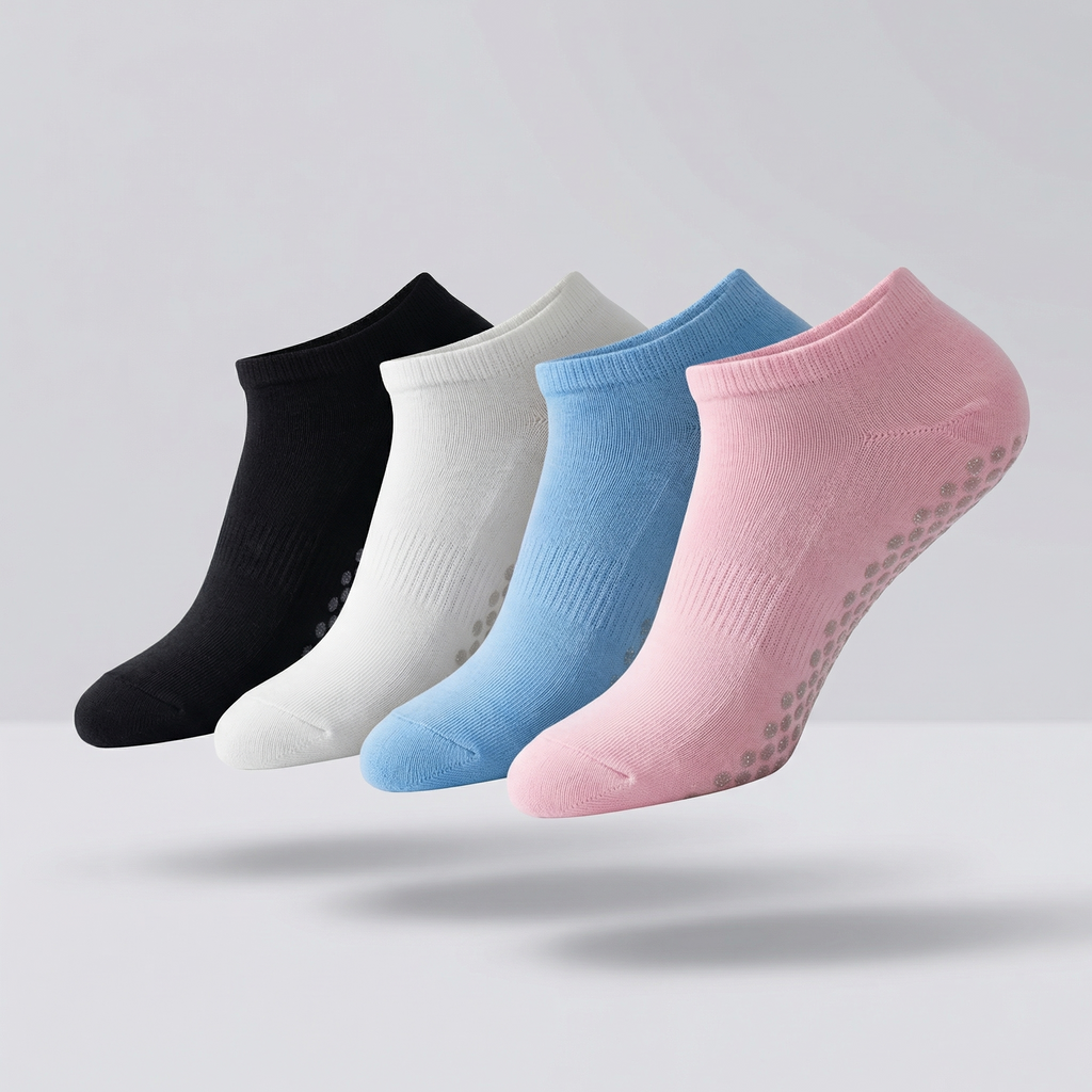 BELINO Women's StudioGrip Anti-Slip Socks – 4 Pack