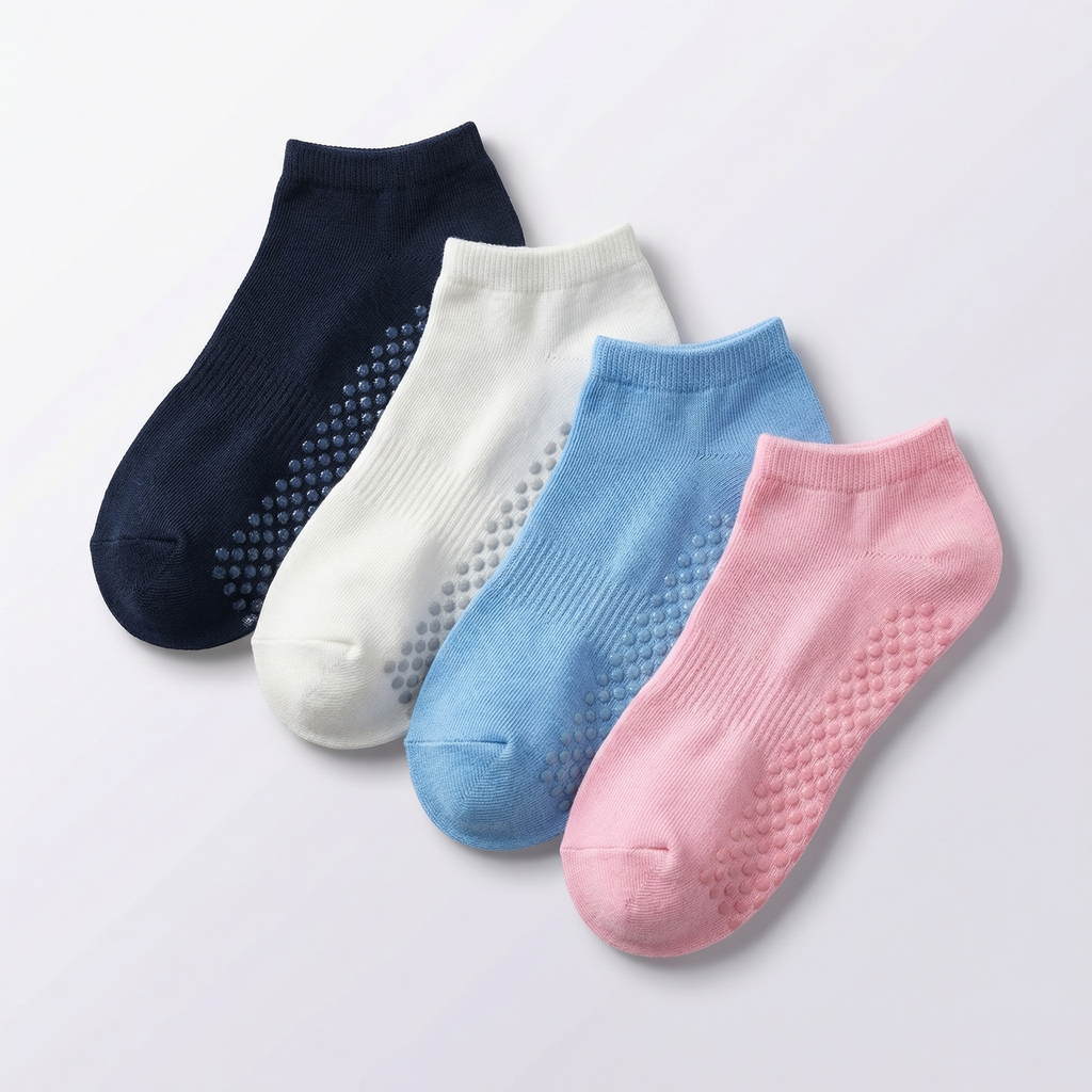 BELINO Women's StudioGrip Anti-Slip Socks – 4 Pack