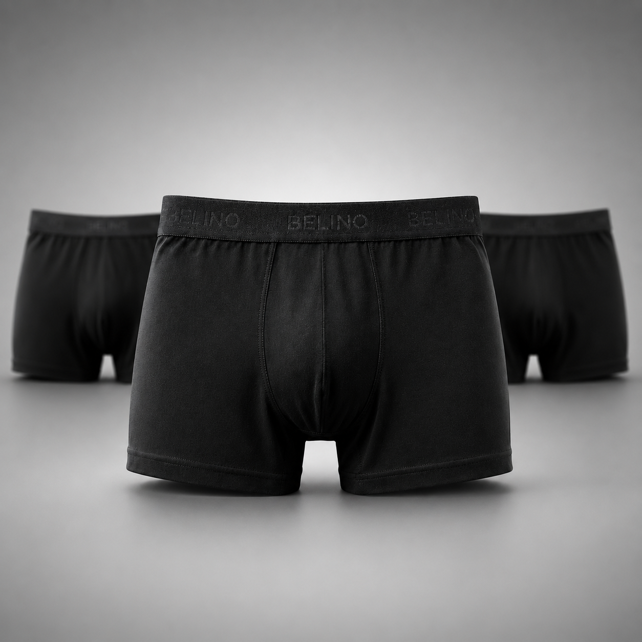 BELINO Men's Core Cotton Boxer Briefs – 3 Pack